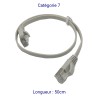 Cordons RJ45 plats Cat 7 FTP 50cm