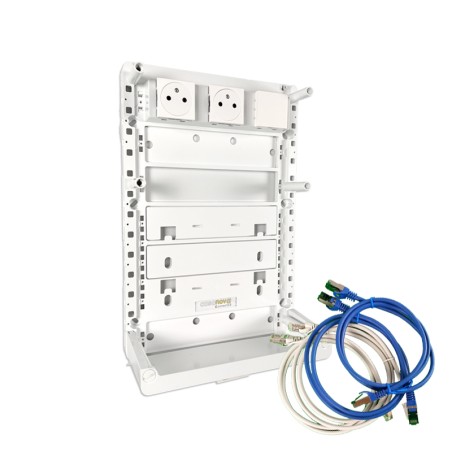 Support Box opérateur serié 350 avec cordons RJ45