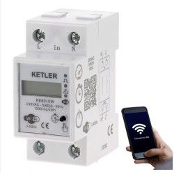Compteur électrique Wifi 60A Monophasé KETLER KE6010W