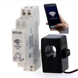 Compteur électrique Wifi 63A Monophasé TC KETLER KE6309W