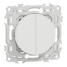 Odace Double interrupteur ou poussoir SCHNEIDER S920214