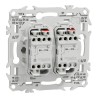 Odace Double interrupteur ou poussoir SCHNEIDER