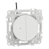 Odace Interrupteur ou poussoir lumineux double SCHNEIDER S920273