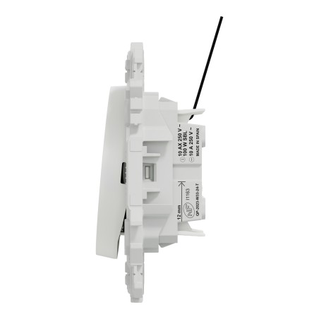Odace Interrupteur ou poussoir lumineux double S920273