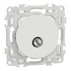 Odace Prise TV simple mâle sortie coaxiale - S920445