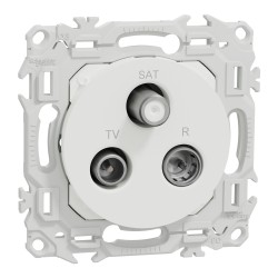 Odace Prise TV/FM/SAT sorties coaxiales - S920461