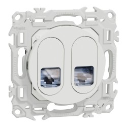 Odace Prise double RJ45 Catégorie 6 STP grade 2/3 - S920486