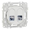Odace Prise double RJ45 Catégorie 6A STP grade 3 - S920487
