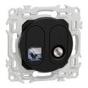 Odace Prise mixte TV + RJ45 Cat. 6STP - S940141