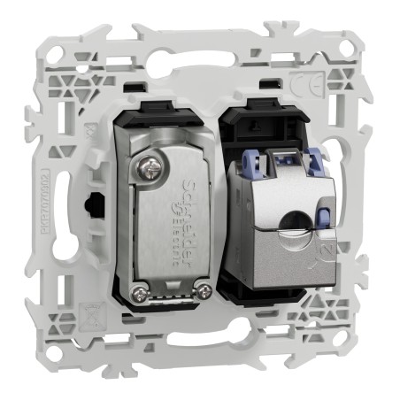 Odace Prise mixte TV + RJ45 SCHNEIDER