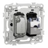 Odace Prise mixte TV + RJ45 SCHNEIDER