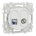 Odace Prise mixte TV + RJ45 Cat. 6STP - S920141
