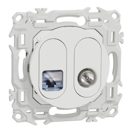 Odace Prise mixte TV + RJ45 SCHNEIDER S920141