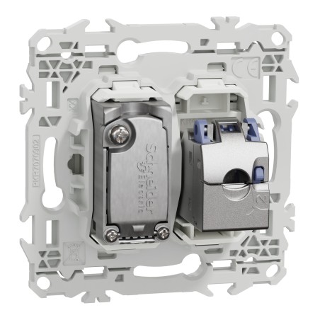 Odace Prise mixte TV + RJ45 SCHNEIDER