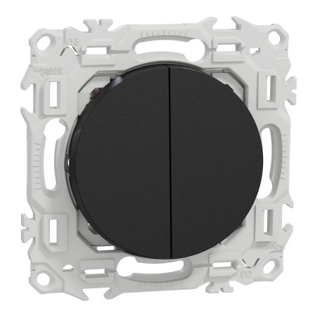 Odace Double interrupteur ou poussoir SCHNEIDER S940214