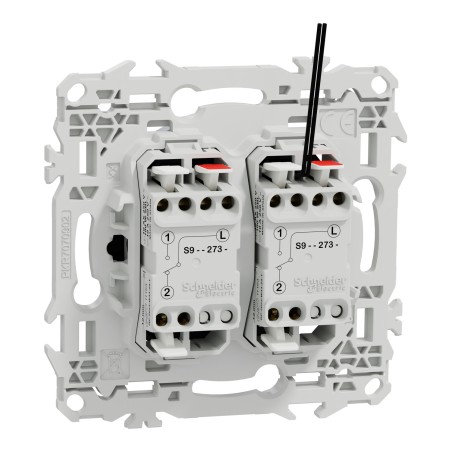 Odace Interrupteur ou poussoir lumineux double SCHNEIDER