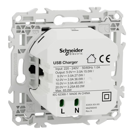 Odace Chargeur USB-C SCHNEIDER