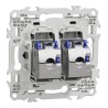 Odace Prise double RJ45 SCHNEIDER