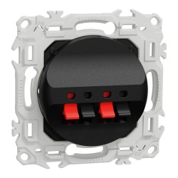 Odace Prise haut parleurs double 2 sorties - S940488