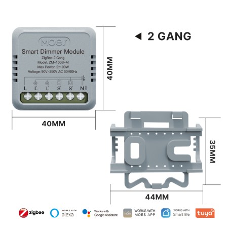 Variateur micromodule Zigbee ZM-105B-M