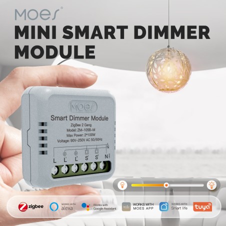 Variateur micromodule Zigbee MOES ZM-105B-M
