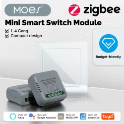 Micromodule ON/OFF ZigBee 3.0 1 canal MOES ZM-104-M-LT