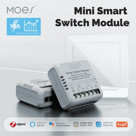 Micromodule ON/OFF ZigBe MOES ZM-104-M-16AM