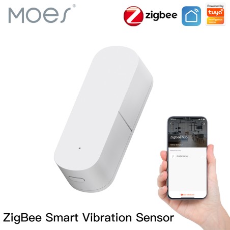 Détecteur de vibrations ZigBee MOES