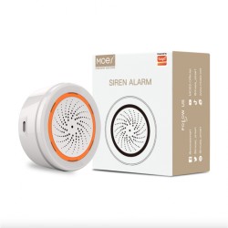 Sirène ZigBee 90dB avec lumière - MOES ZSS-LO-SLA-U