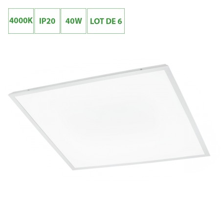 Lot de 6 Panneau Dalle LED