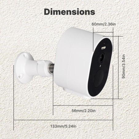 Caméra connectée extérieure Wifi 4 Mégapixels MOES WCM-S24-S