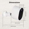 Caméra connectée extérieure Wifi 4 Mégapixels MOES WCM-S24-S