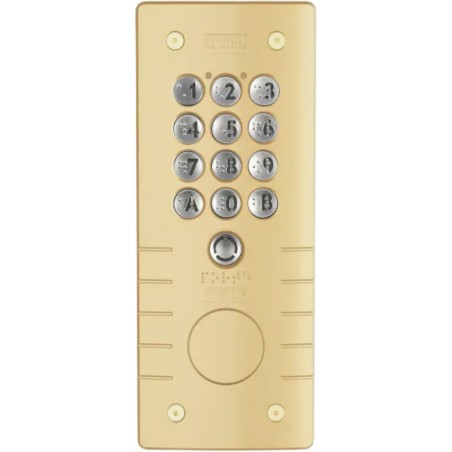 Clavier codé Champagne avec percage T25 - URMET CE20ZC54