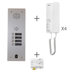 Kit audio préprogrammé 4 boutons 2Voice - URMET KA83/104