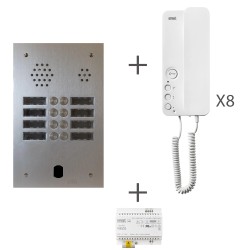 Kit audio préprogrammé 8 boutons 2Voice - URMET KA83/208