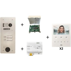Kit vidéo préprogrammé 2 boutons 2Voice - URMET KV83/102