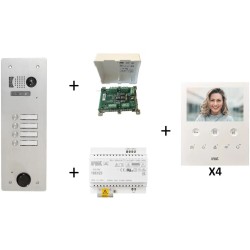 Kit vidéo préprogrammé 4 boutons 2Voice - URMET KV83/104