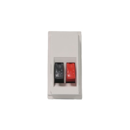 Prise haut parleur Living Now 1 module blanc