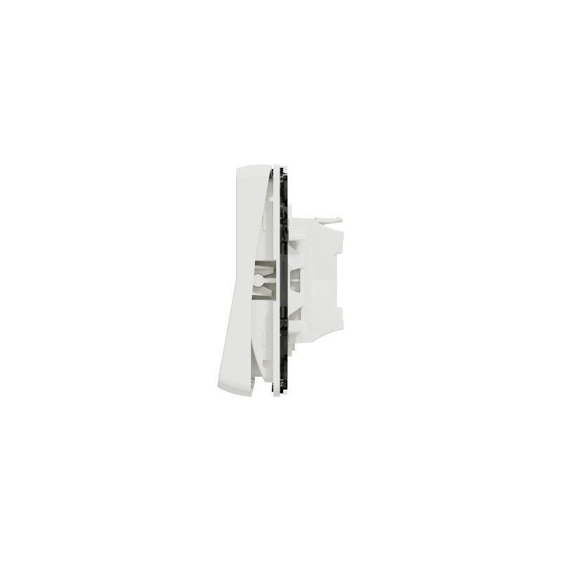 Bouton poussoir à connexion automatique IP55 IK08 - Composable - Blanc - Mureva Styl | Leroy Merlin