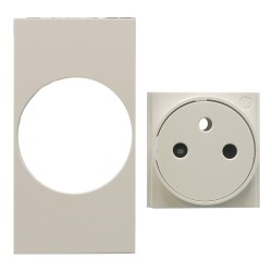 Enjoliveur prise de courant Living Now 2 mod. blanc BTKW55F