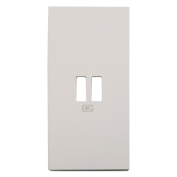 Enjoliveur chargeur USB Living Now 2 modules blanc BTKW12C