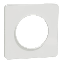 Odace Plaque finition touch 1 poste Blanc - S520802