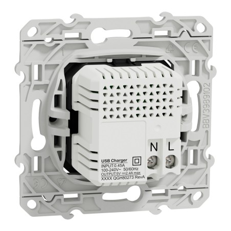 Odace Chargeur double USB SCHNEIDER