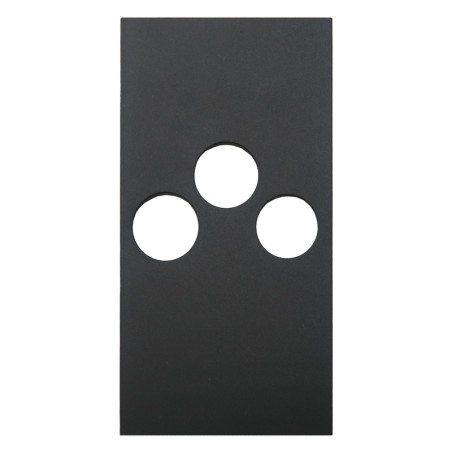 Enjoliveur prise TV-R-SAT Living Now 2 mod. Noir