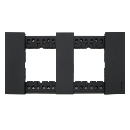 Plaque noir Living Now 2x2 modules - BTICINO BTKA4802M2KG