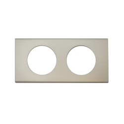 LEGRAND 069112 - Plaque 2 postes Nickel Velours Céliane