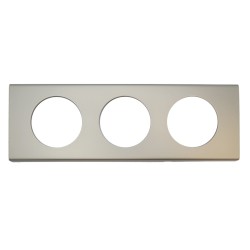 LEGRAND 069113 - Plaque 3 postes Nickel Velours Céliane