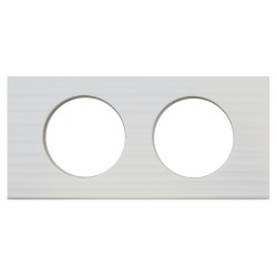 LEGRAND 069012 -  Plaque 2 postes Corian Cannelé Céliane