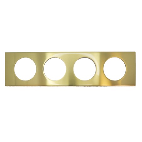 Plaque 4 poste Bronze Doré Céliane Legrand