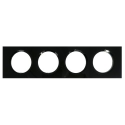 LEGRAND 069304 - Plaque Verre Piano 4 postes Céliane Legrand